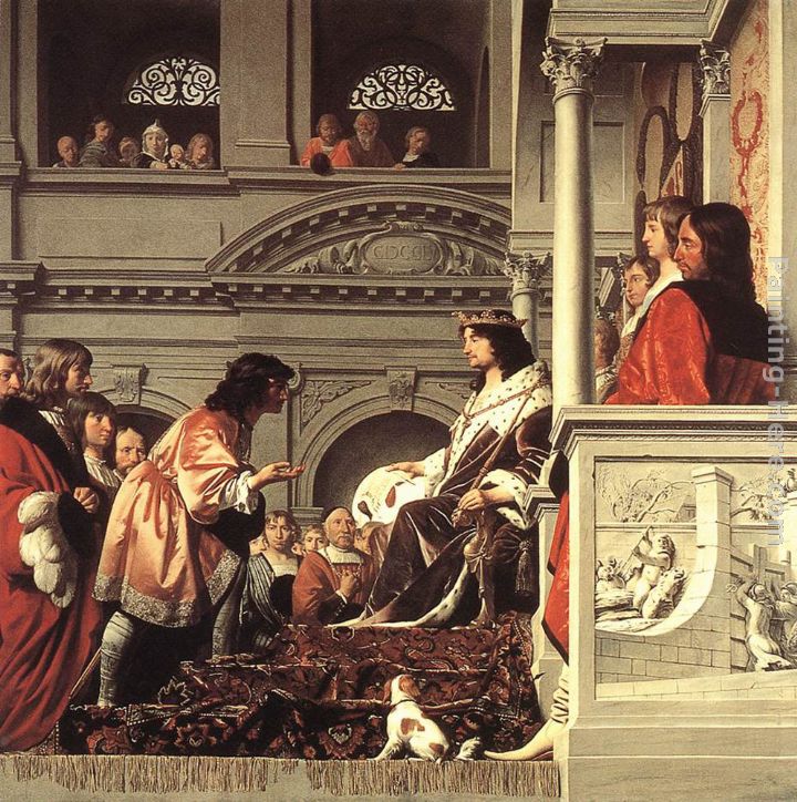 Count Willem II of Holland Granting Privileges painting - Caesar van Everdingen Count Willem II of Holland Granting Privileges art painting